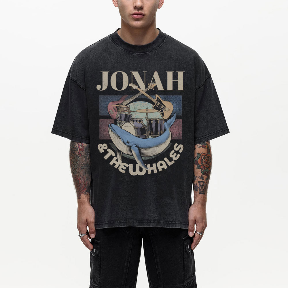 Jonah And The Whales Christian Washed T-Shirt