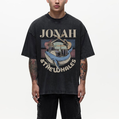 Jonah And The Whales Christian Washed T-Shirt