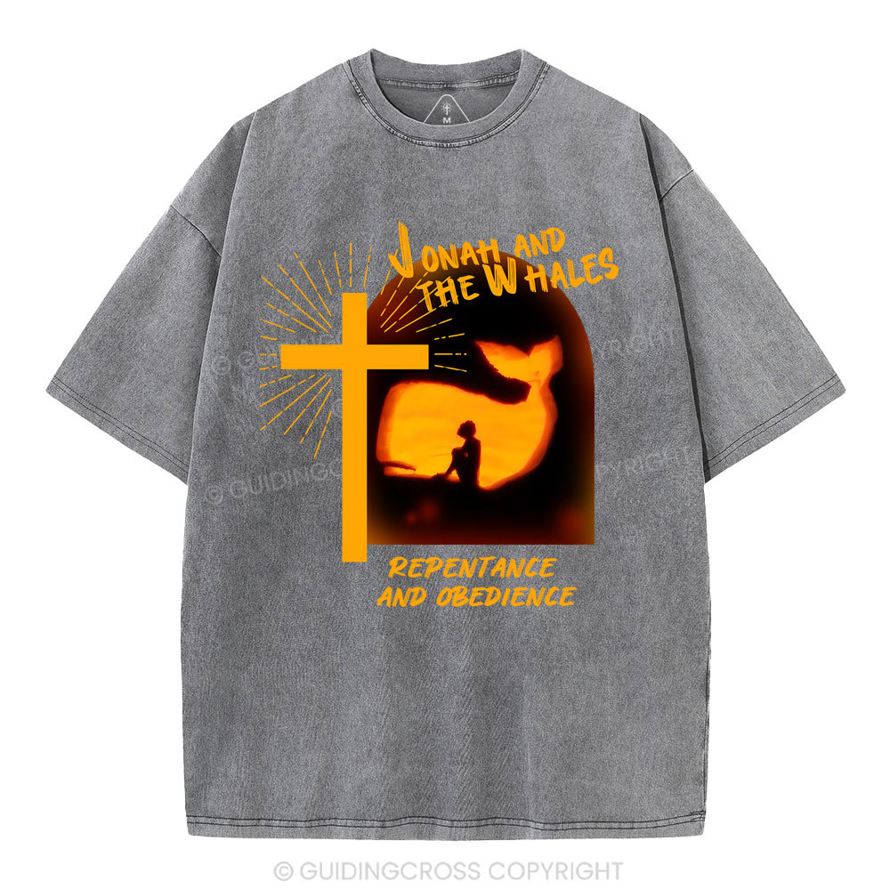 Jonah And The Whales Christian Washed T-Shirt