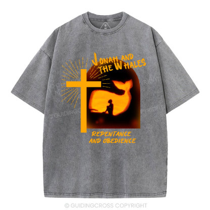 Jonah And The Whales Christian Washed T-Shirt