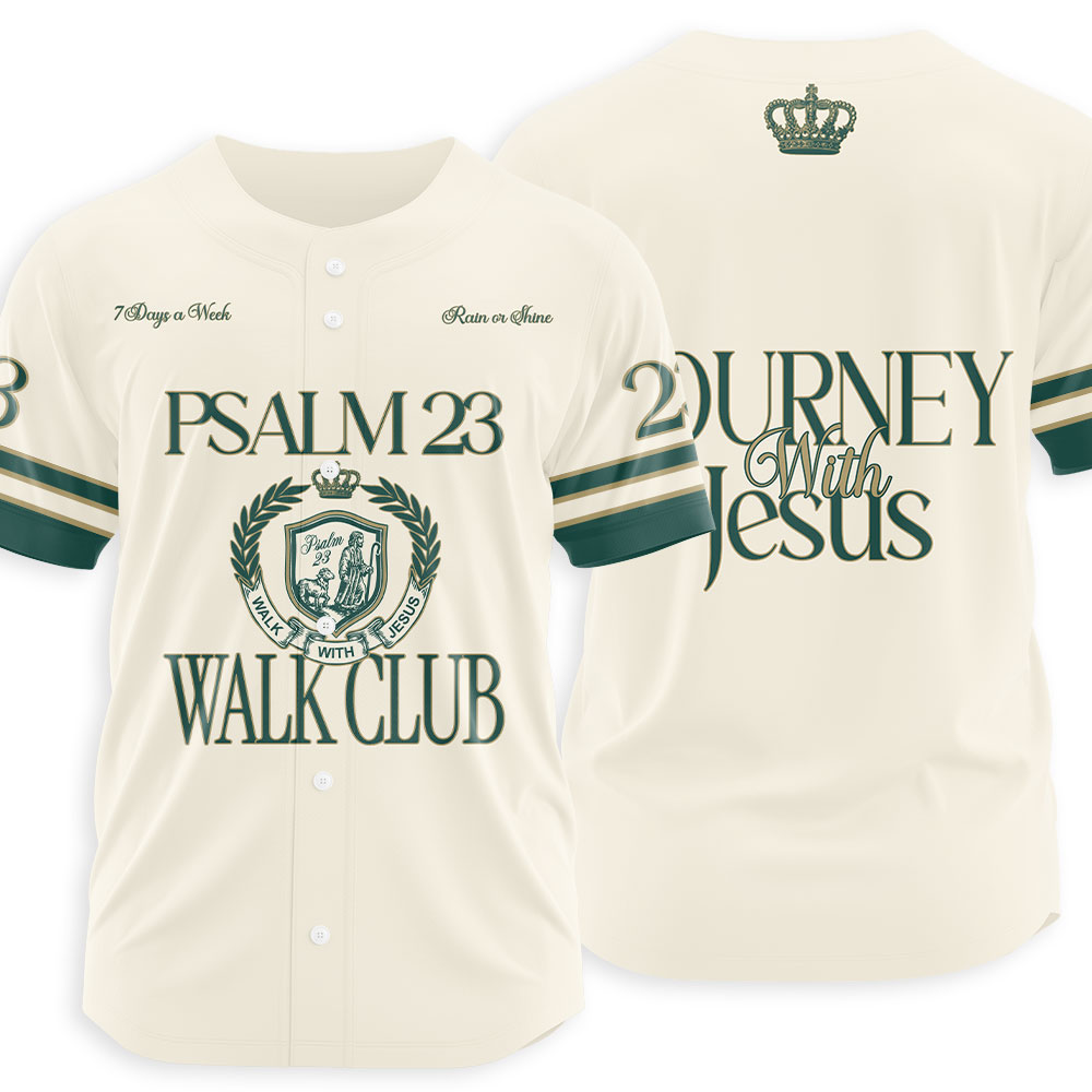 Journey With Jesus Christian Baseball Jersey