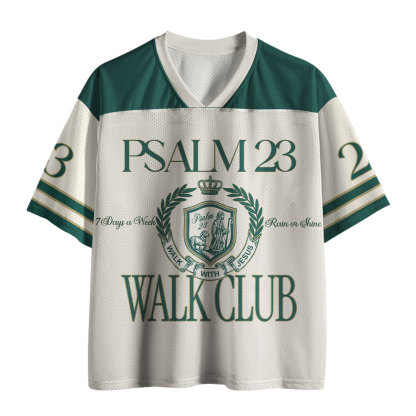 Journey With Jesus Christian White Mesh Jersey