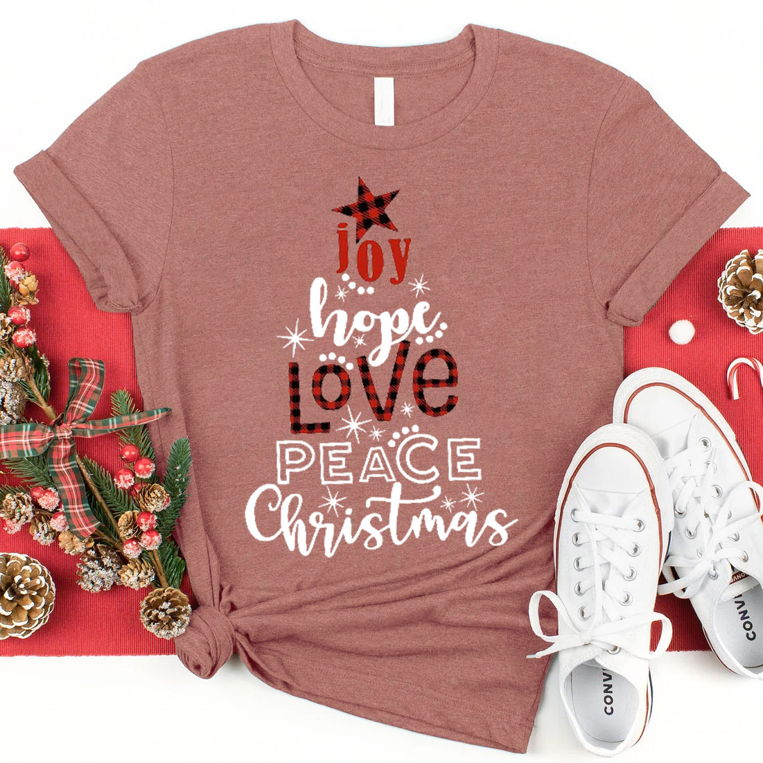 Joy And Hope Christmas Christian T-Shirt