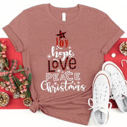 Joy And Hope Christmas Christian T-Shirt
