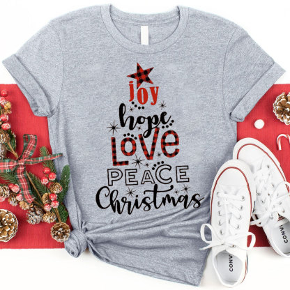 Joy And Hope Christmas Christian T-Shirt