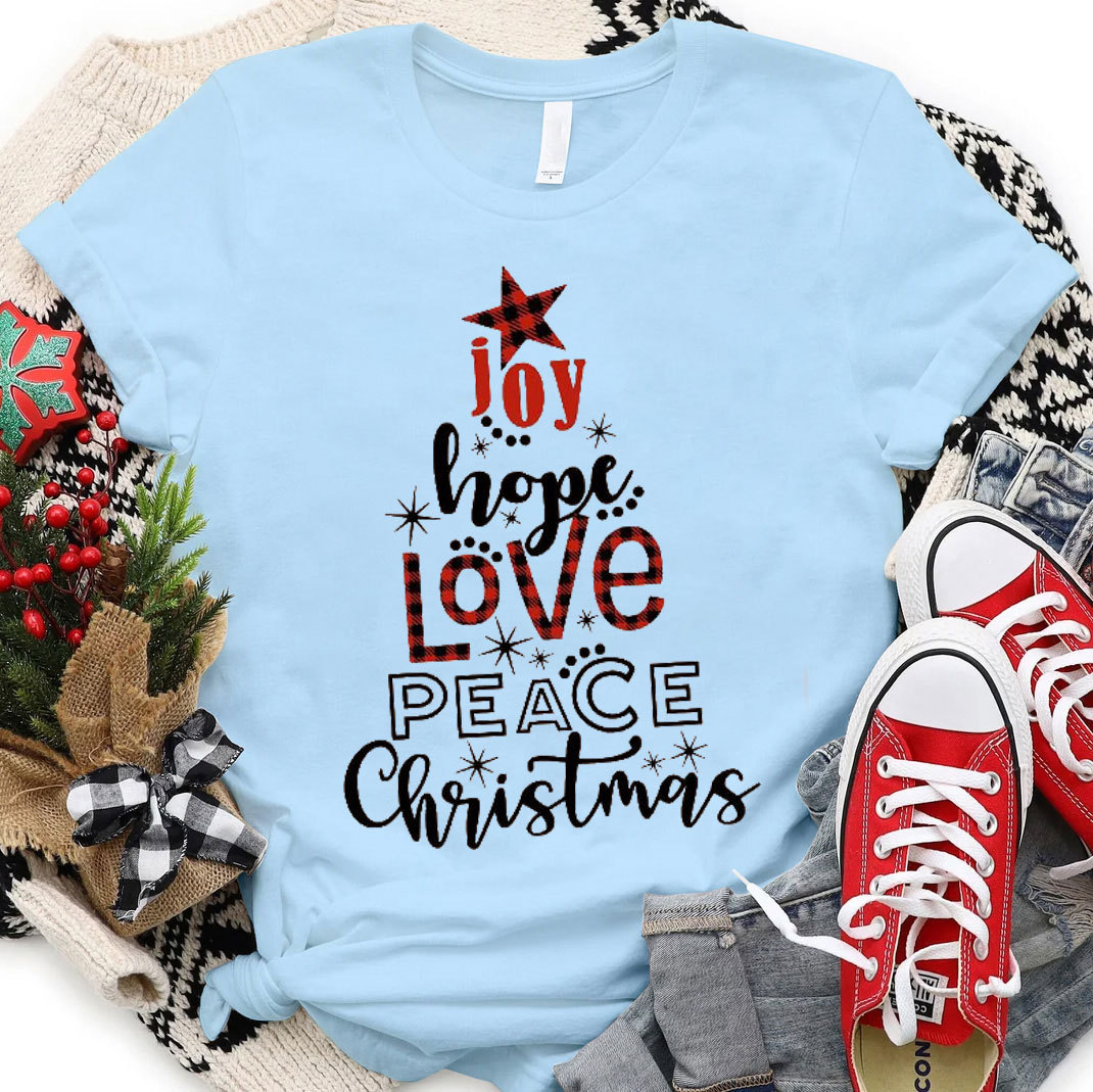 Joy And Hope Christmas Christian T-Shirt