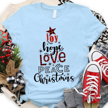 Joy And Hope Christmas Christian T-Shirt