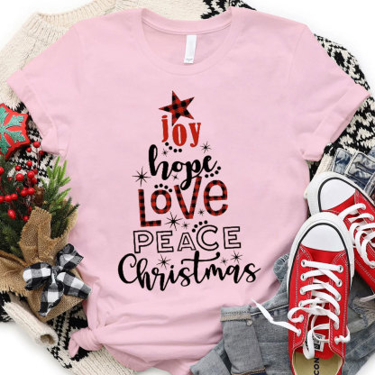 Joy And Hope Christmas Christian T-Shirt