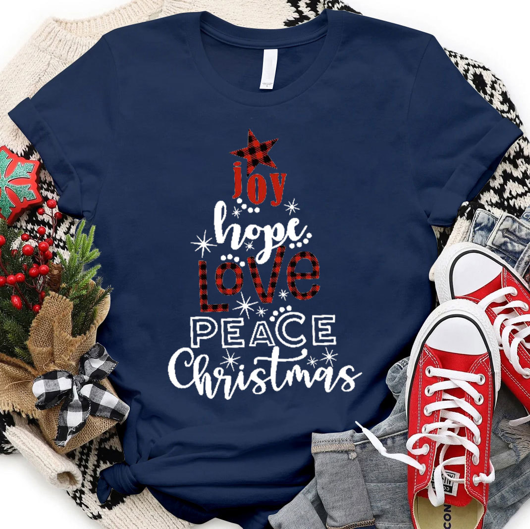 Joy And Hope Christmas Christian T-Shirt