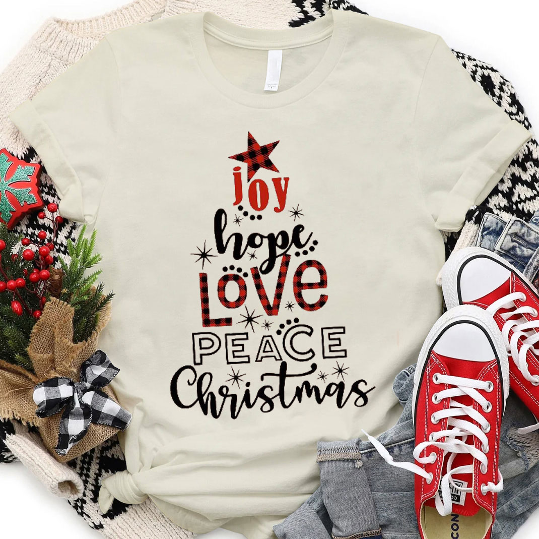 Joy And Hope Christmas Christian T-Shirt