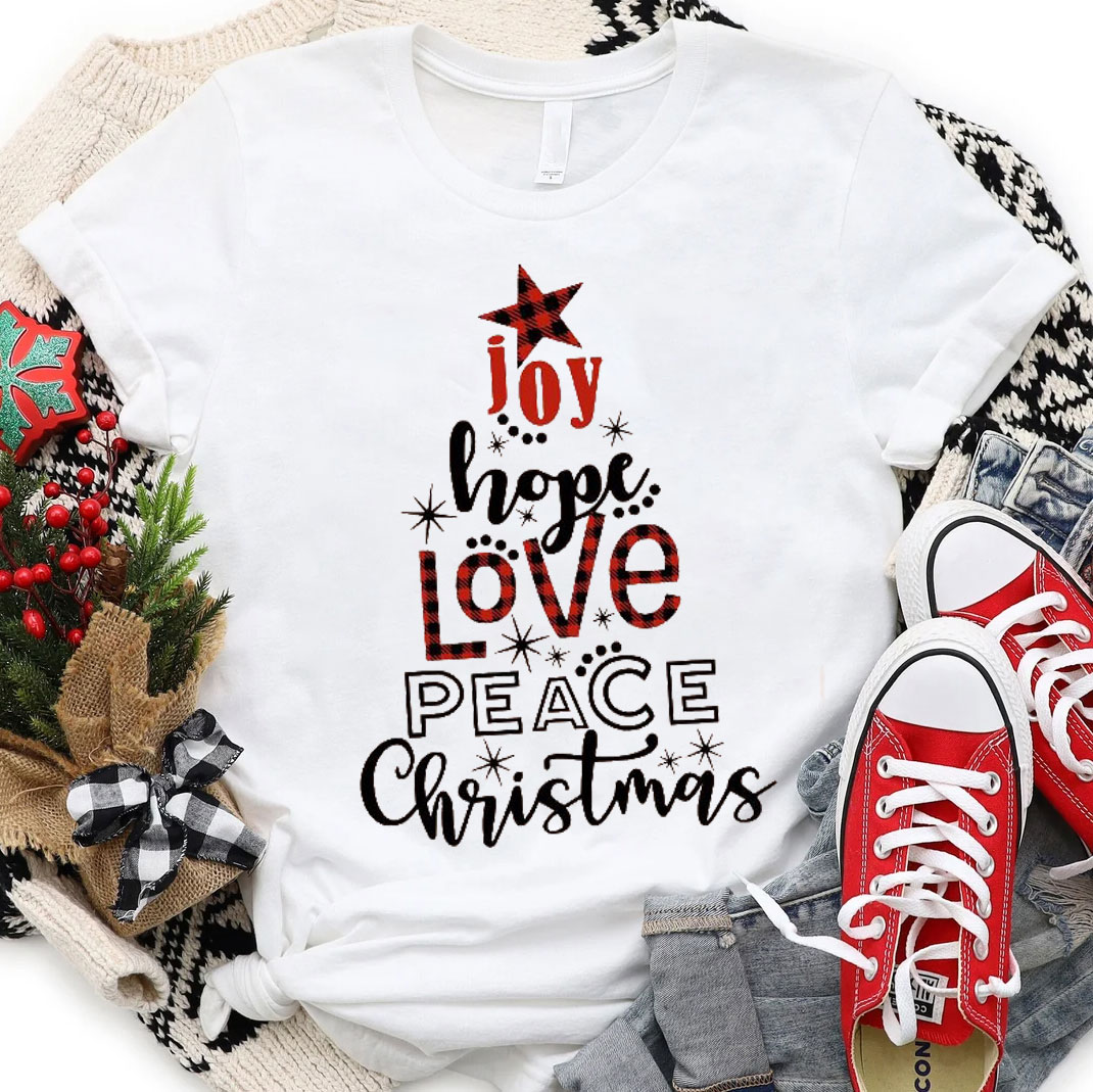 Joy And Hope Christmas Christian T-Shirt