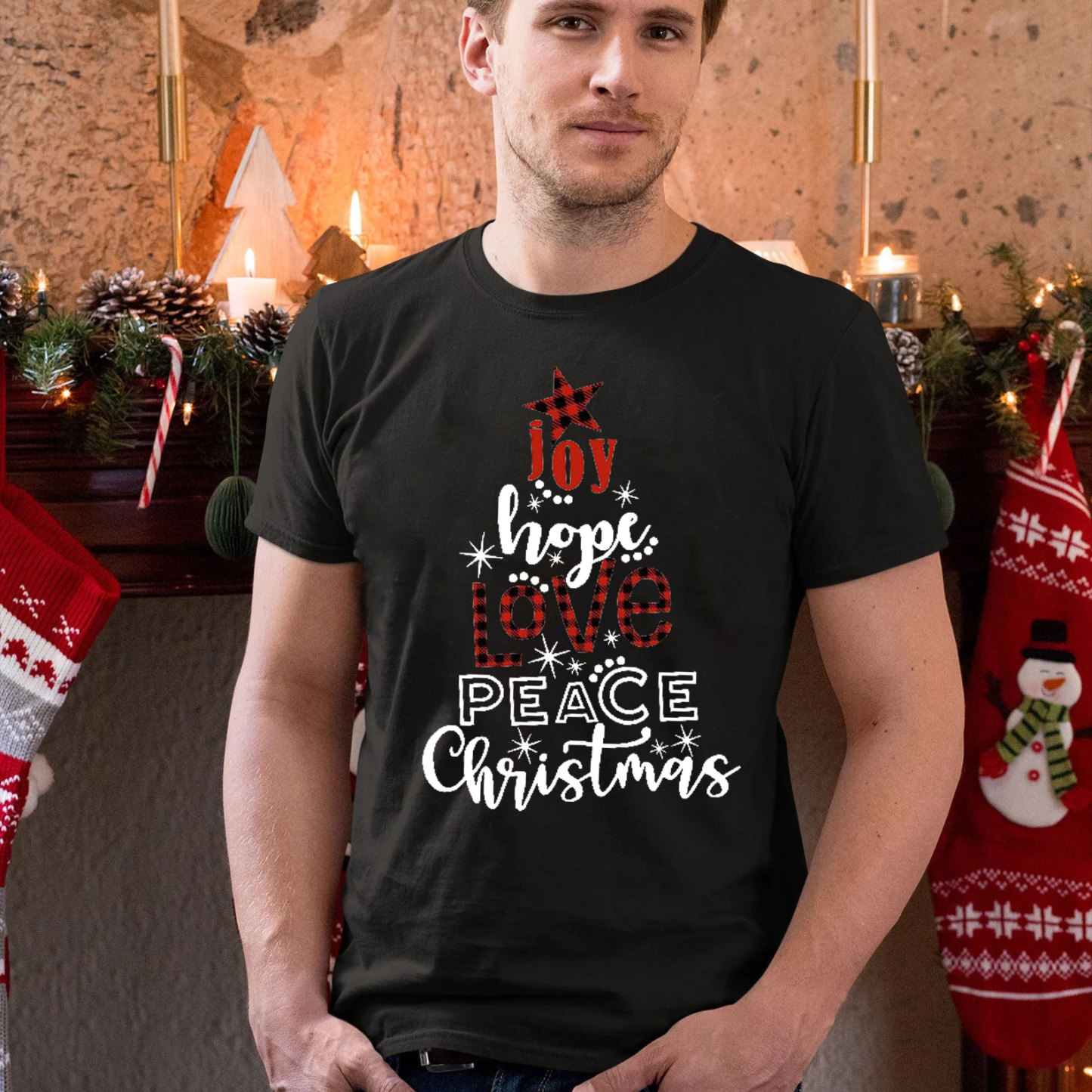 Joy And Hope Christmas Christian T-Shirt