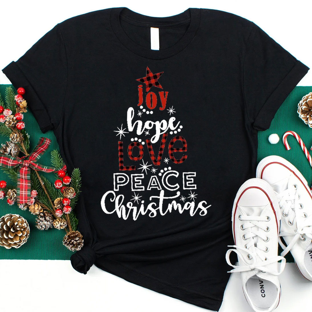 Joy And Hope Christmas Christian T-Shirt