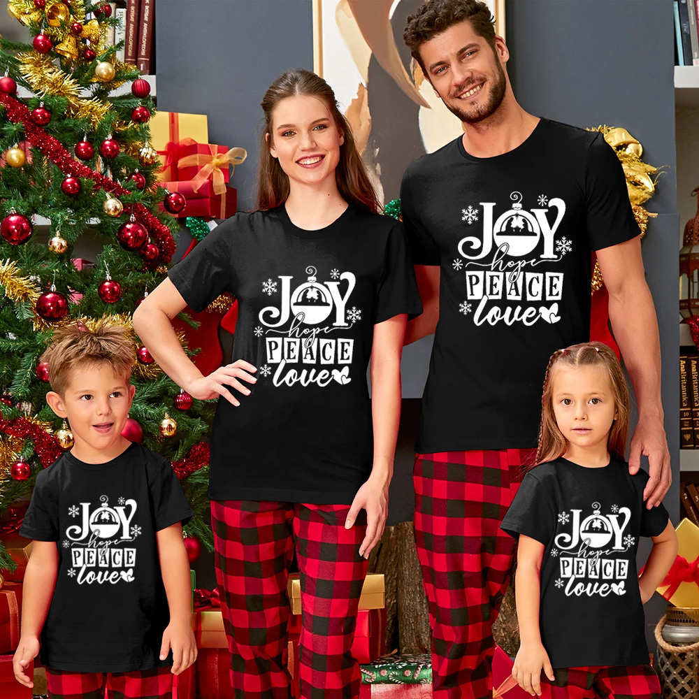 Joy Hope Peace Love Family Matching Shirts