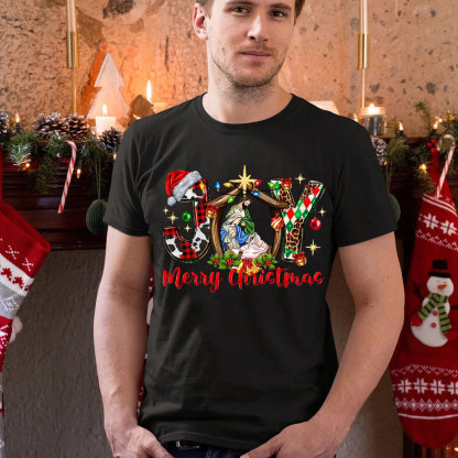 Joy Merry Christmas Christian T-Shirt