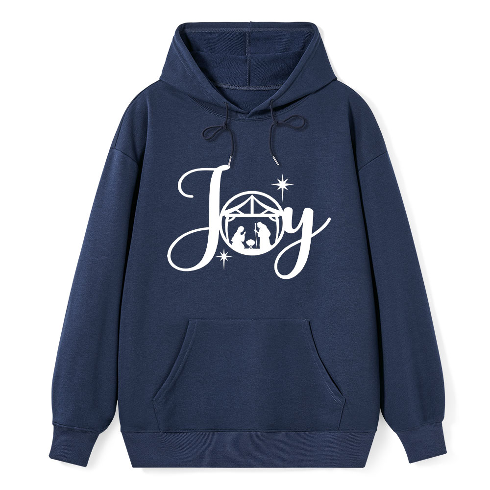Joy Nativity Scene Christmas Hoodie