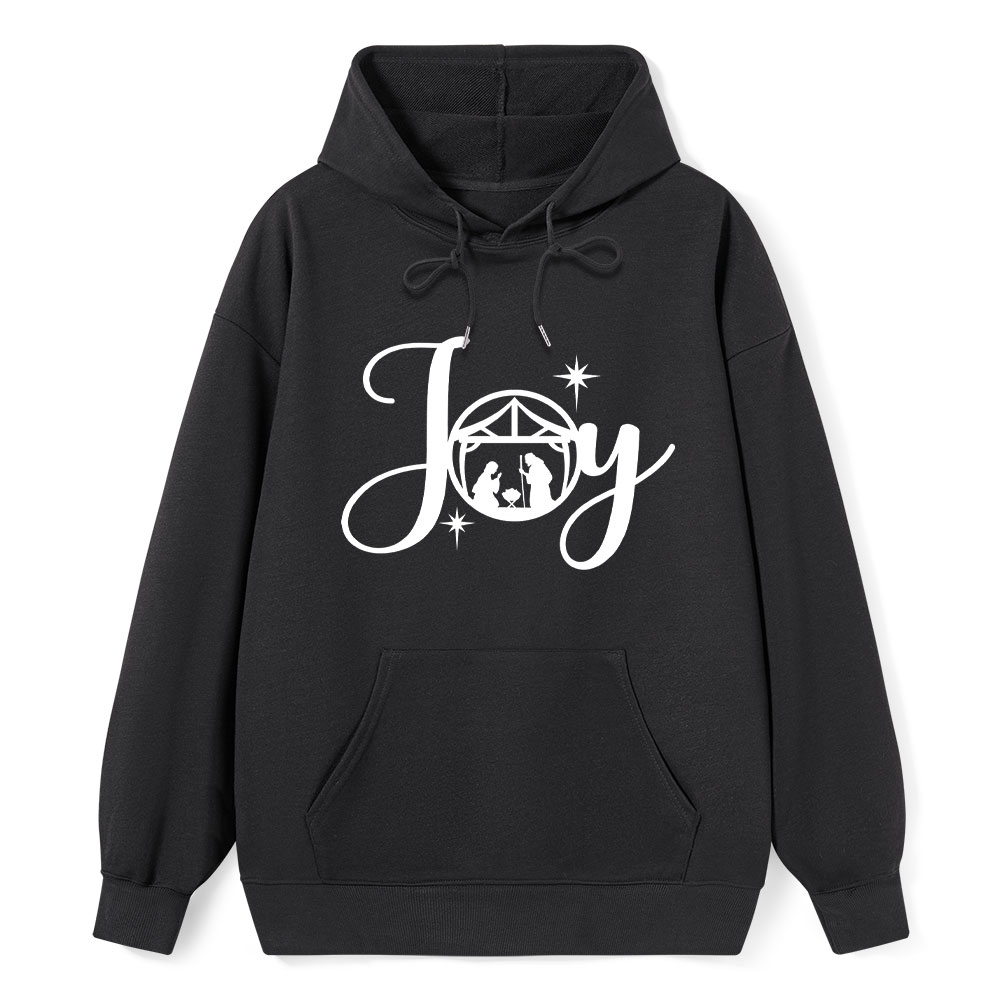 Joy Nativity Scene Christmas Hoodie