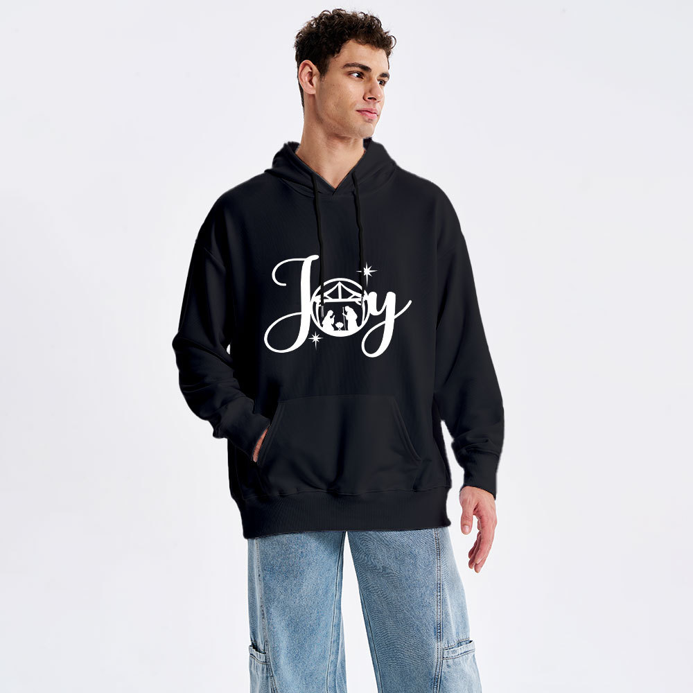 Joy Nativity Scene Christmas Hoodie