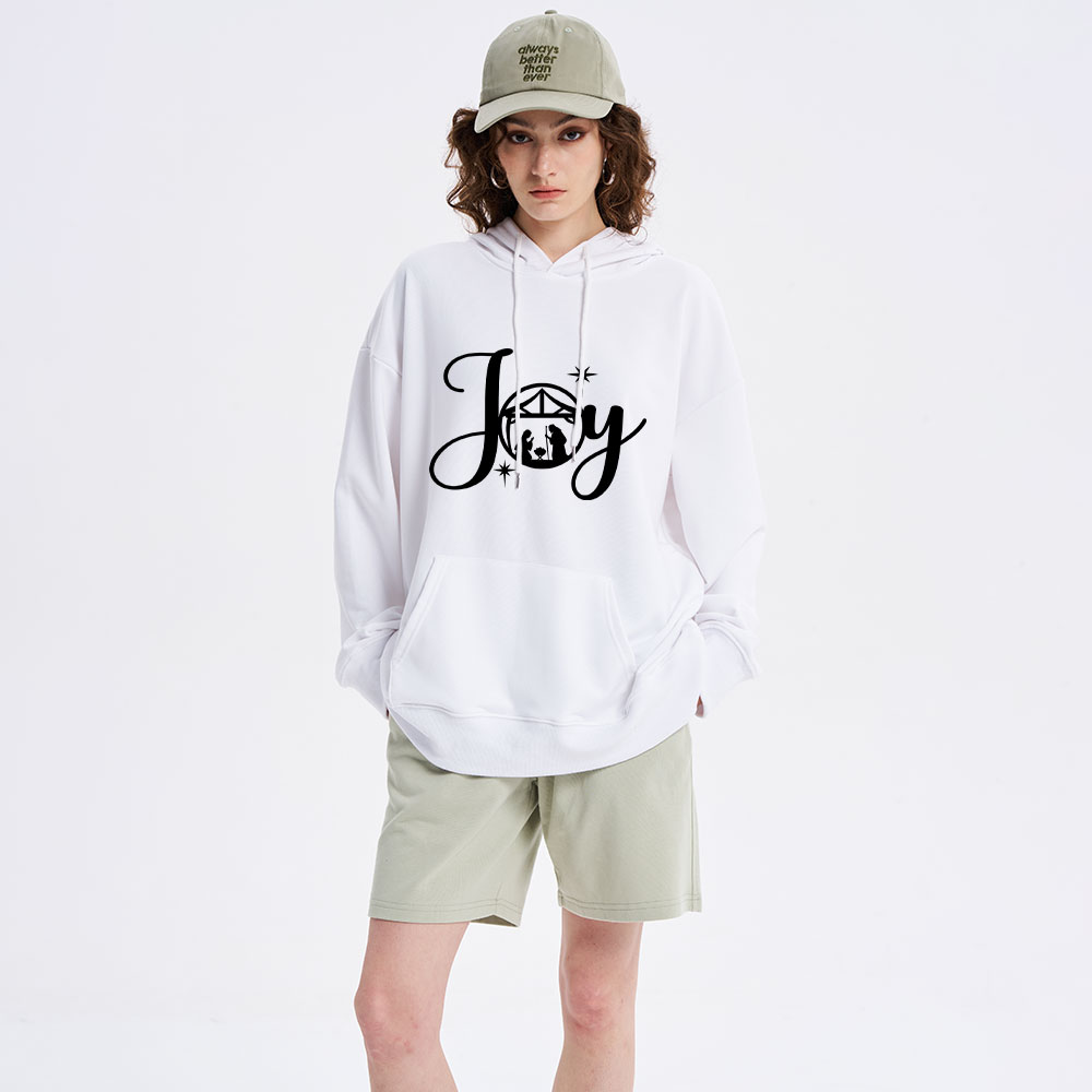 Joy Nativity Scene Christmas Hoodie