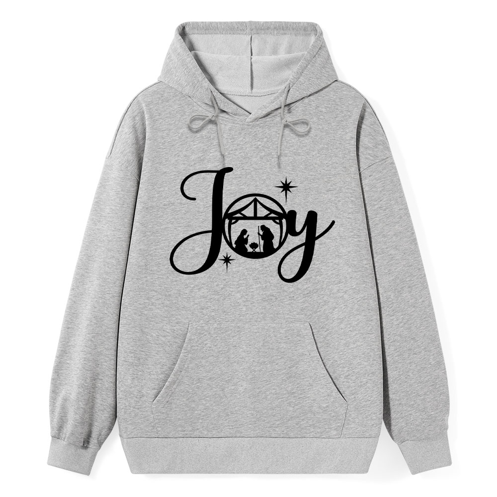 Joy Nativity Scene Christmas Hoodie
