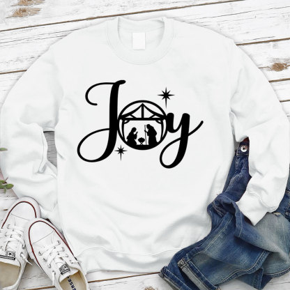 Joy Nativity Scene Christmas Sweatshrit
