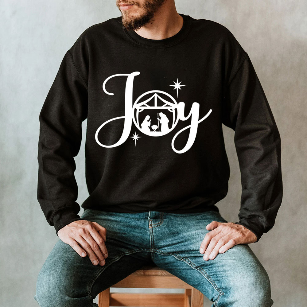 Joy Nativity Scene Christmas Sweatshrit