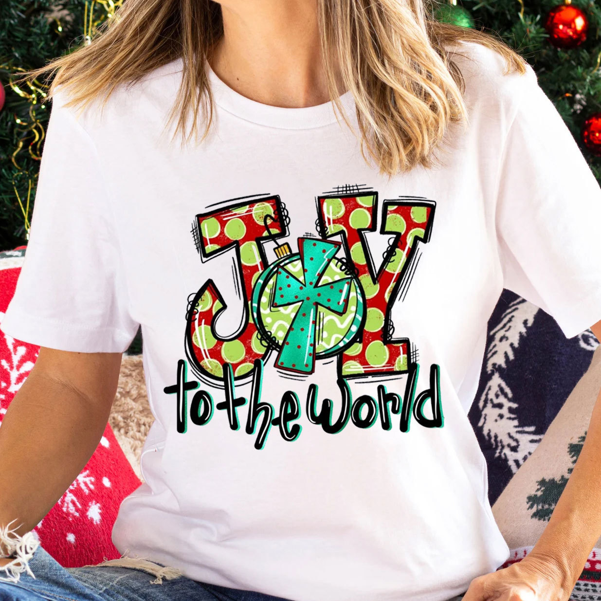 Joy To The World Christian Christmas T-Shirt
