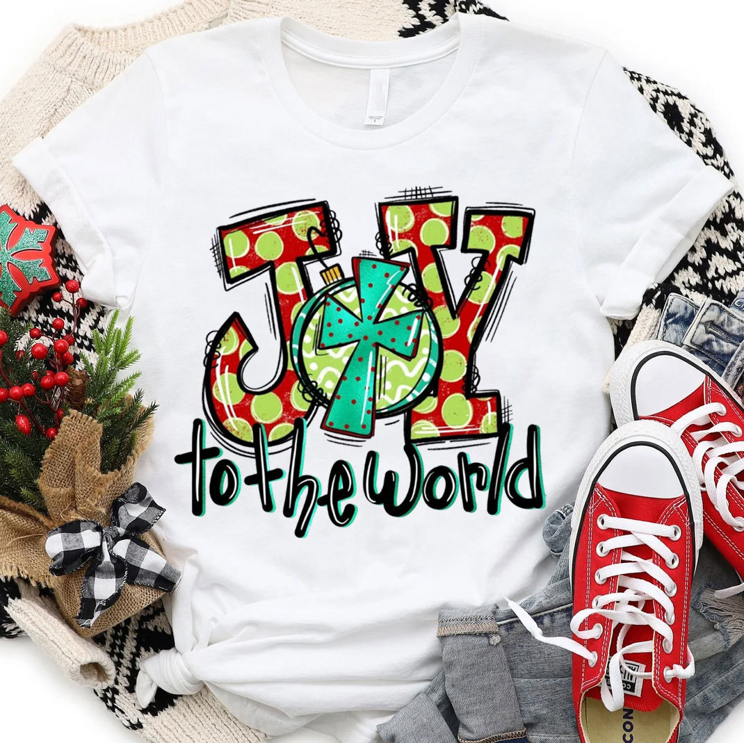 Joy To The World Christian Christmas T-Shirt