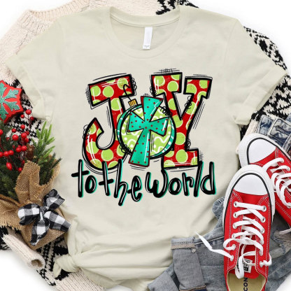 Joy To The World Christian Christmas T-Shirt