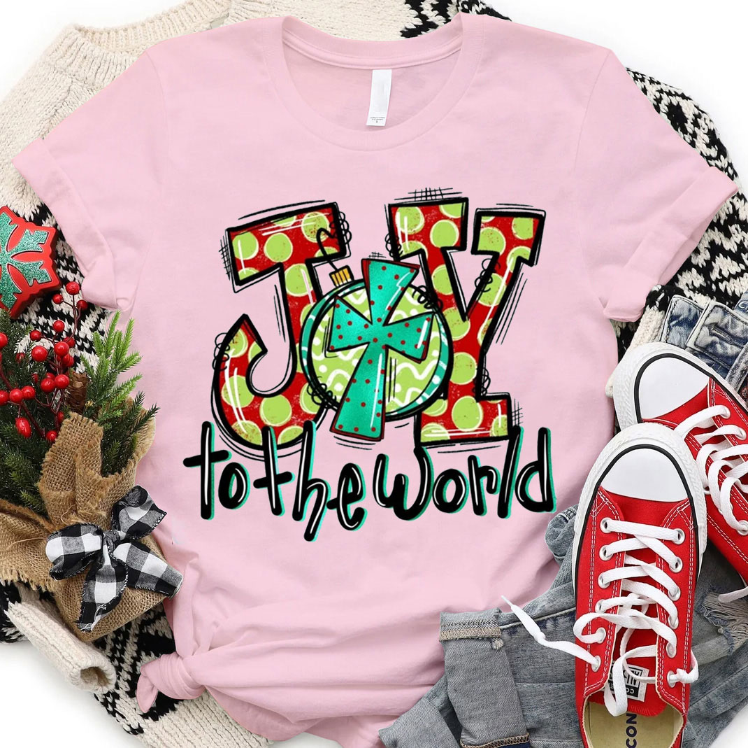 Joy To The World Christian Christmas T-Shirt