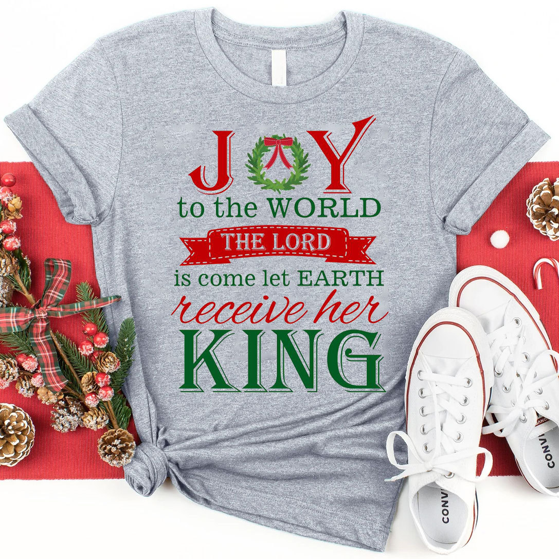 Joy To The World Christian Christmas T-Shirt