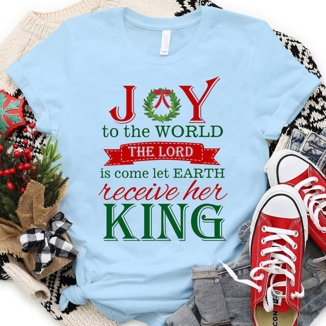Joy To The World Christian Christmas T-Shirt