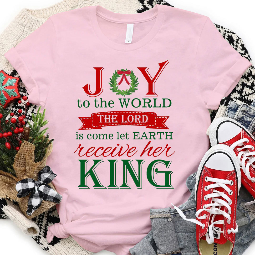 Joy To The World Christian Christmas T-Shirt