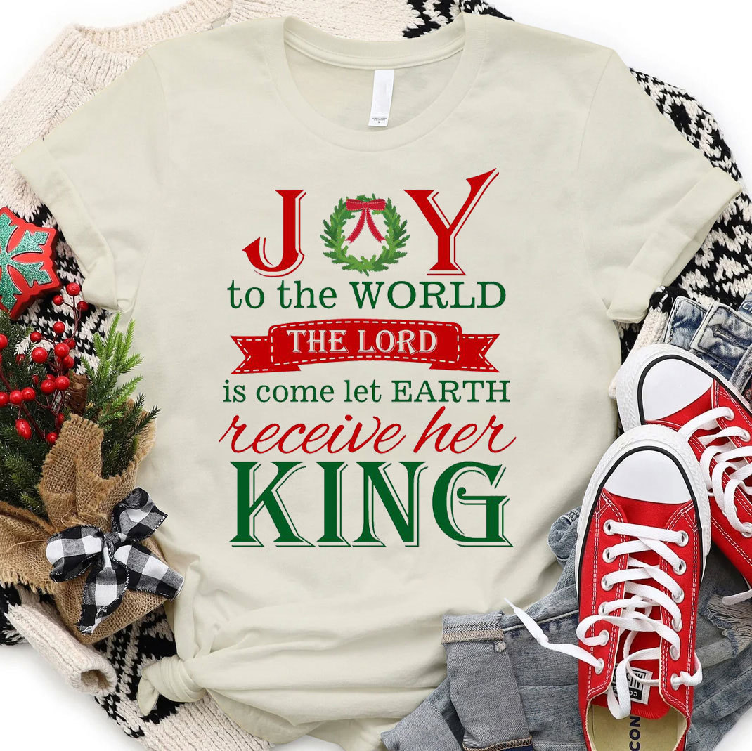 Joy To The World Christian Christmas T-Shirt