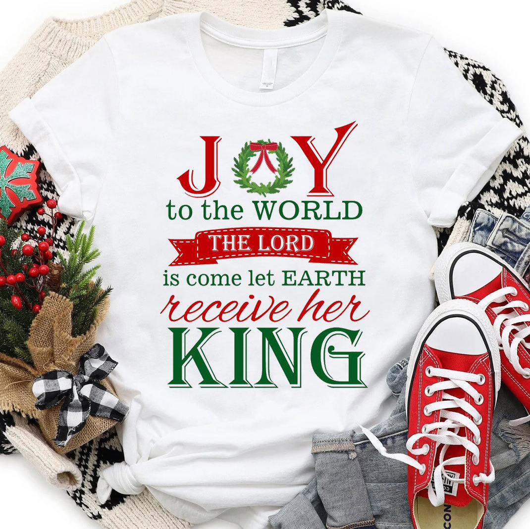 Joy To The World Christian Christmas T-Shirt