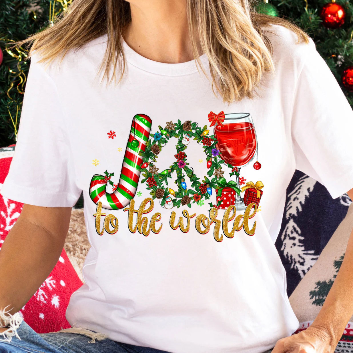 Joy To The World Christian Christmas T-Shirt