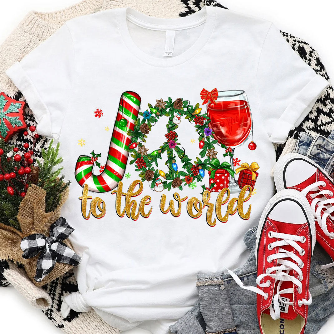Joy To The World Christian Christmas T-Shirt