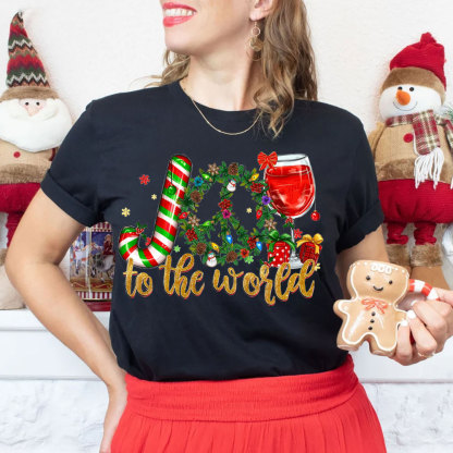Joy To The World Christian Christmas T-Shirt