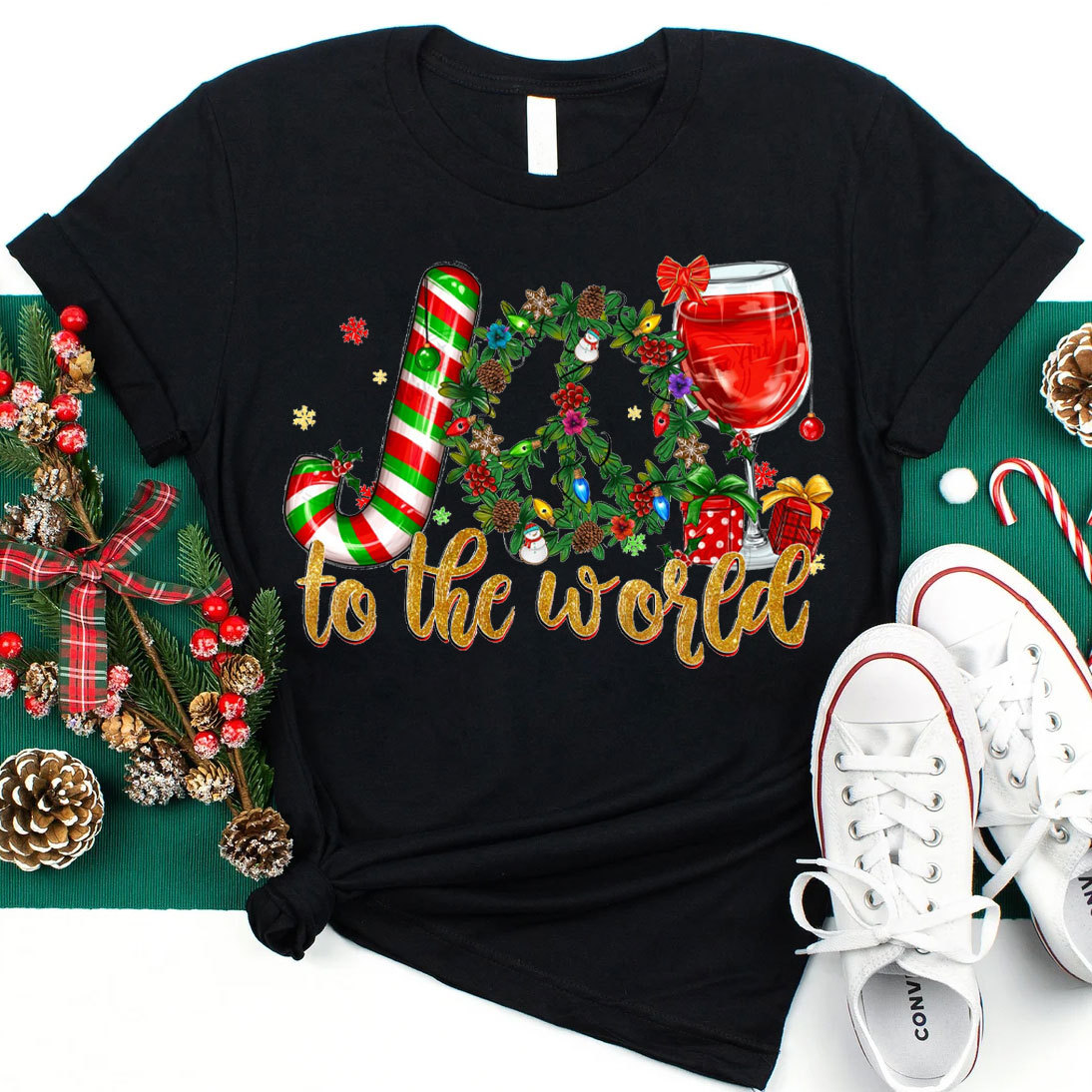 Joy To The World Christian Christmas T-Shirt