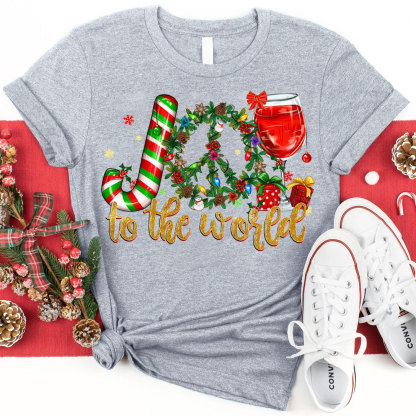 Joy To The World Christian Christmas T-Shirt