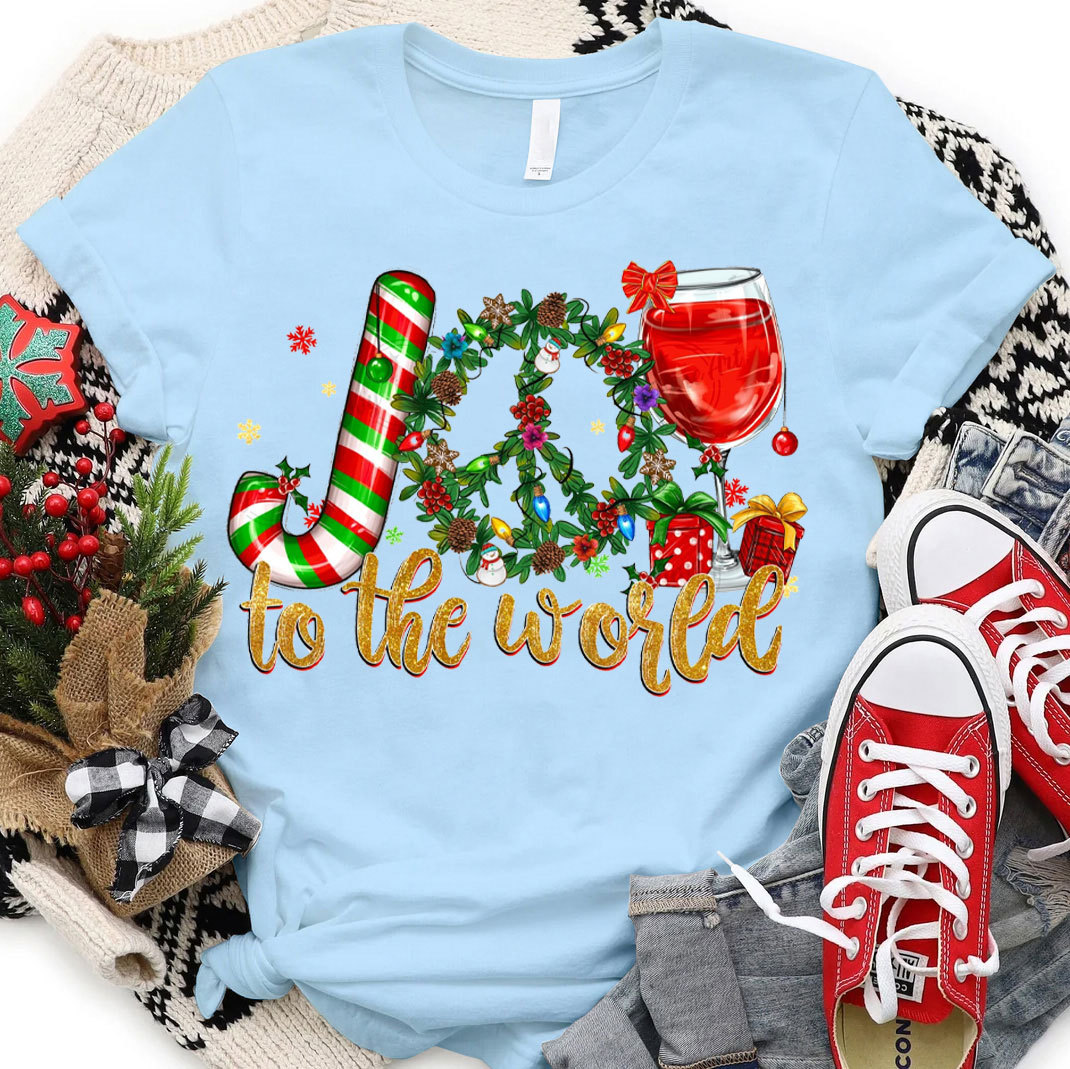 Joy To The World Christian Christmas T-Shirt