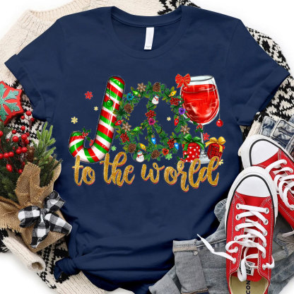 Joy To The World Christian Christmas T-Shirt