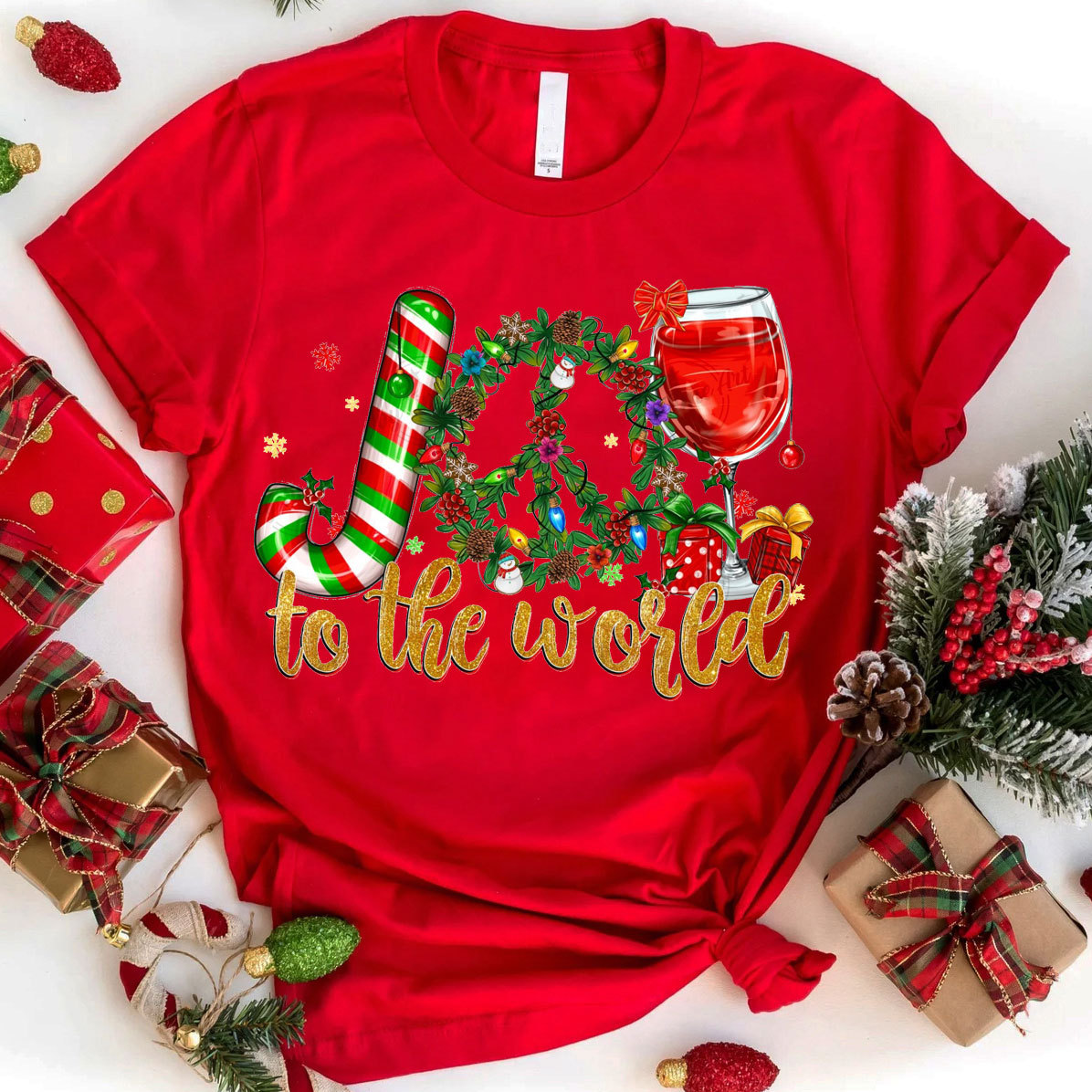 Joy To The World Christian Christmas T-Shirt