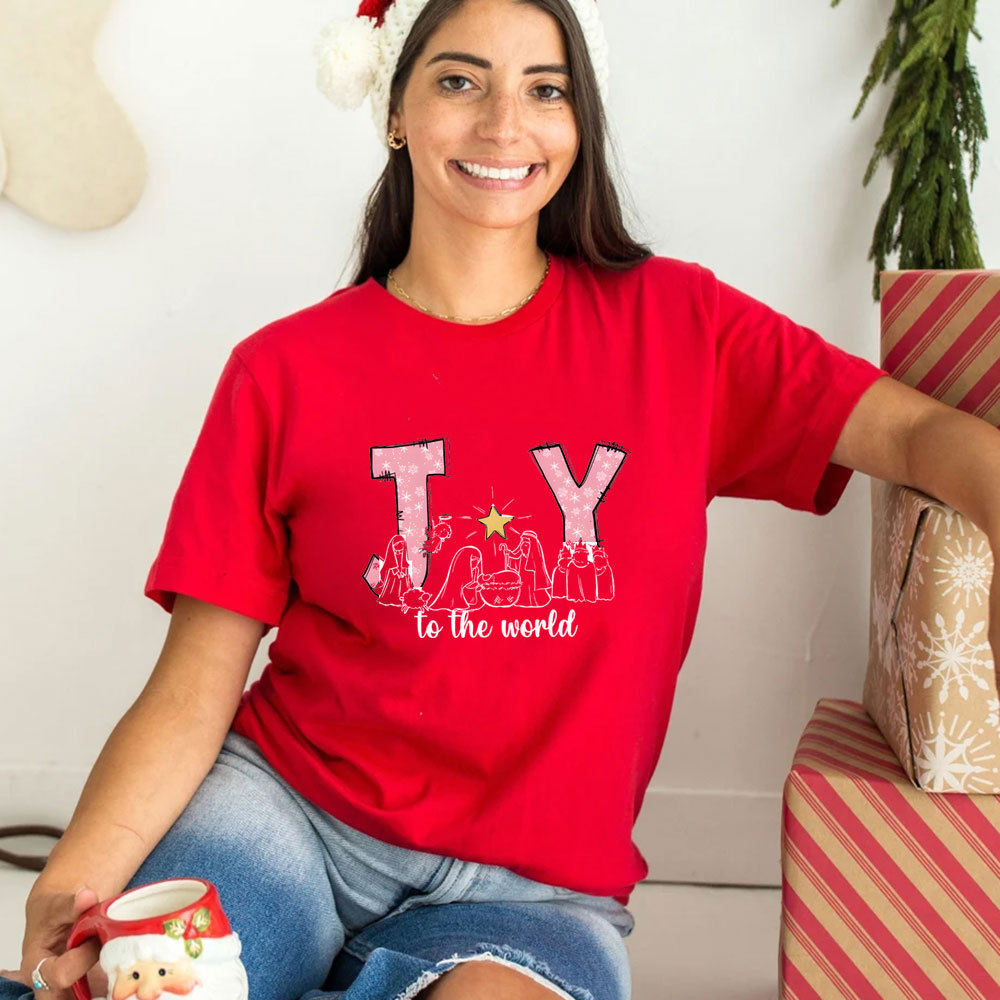 Joy To The World Christmas Family Matching Shirts