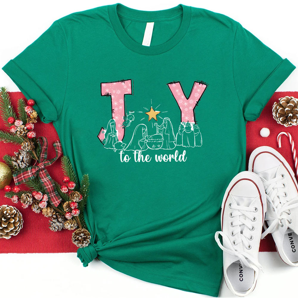 Joy To The World Christmas Family Matching Shirts