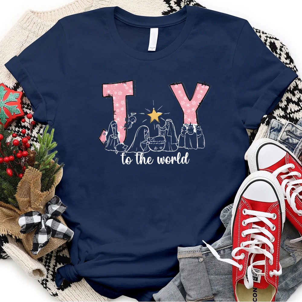 Joy To The World Christmas Family Matching Shirts