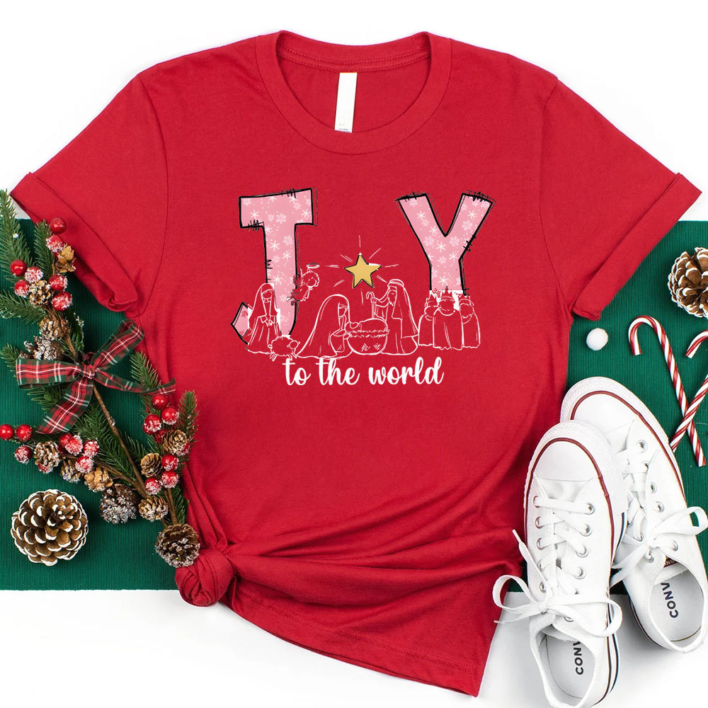 Joy To The World Christmas Family Matching Shirts