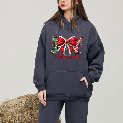 Joy To The World Christian Fleece Hoodie Set