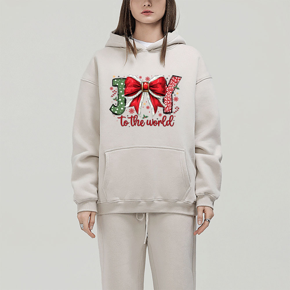 Joy To The World Christian Fleece Hoodie Set