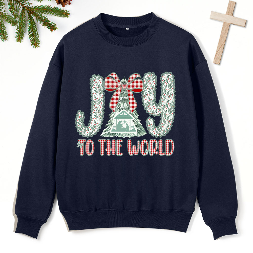 Joy To The World Christian Fleece Sweatshirt